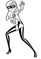 coloriage violette la fille indestructible